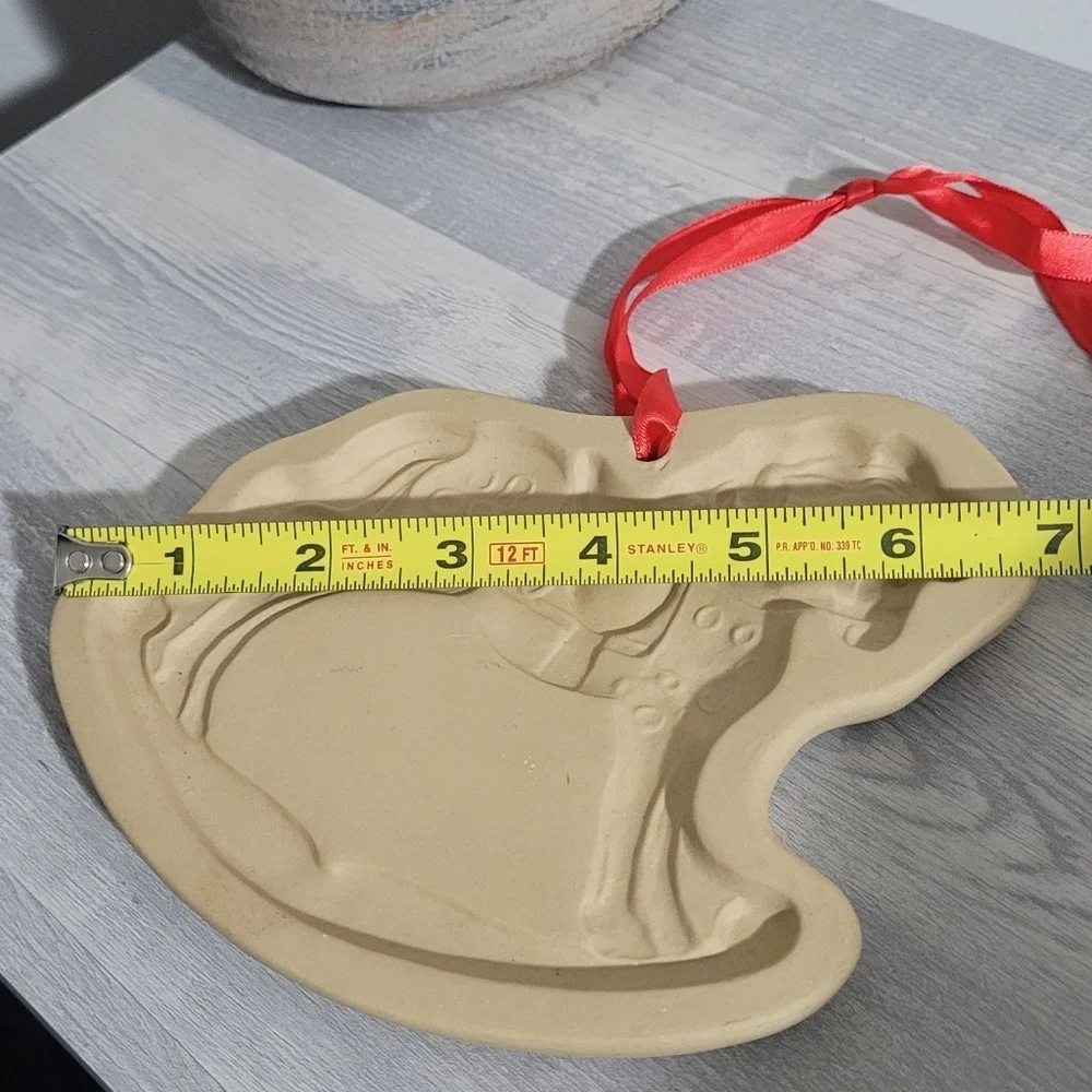 Brown Bag Cookie Art Clay Mold Rocking Horse 1986 VTG